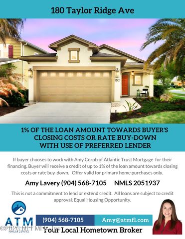 180 TAYLOR RIDGE Avenue, Ponte Vedra, FL 32081