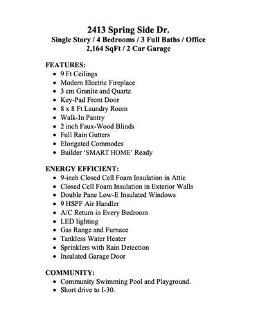 2413 Spring Side Drive, Royse City, TX 75189