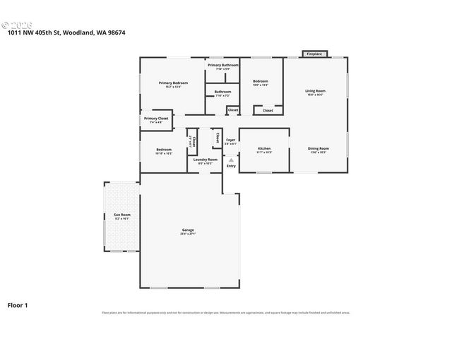 1011 Nw 405TH St, Woodland, WA 98674