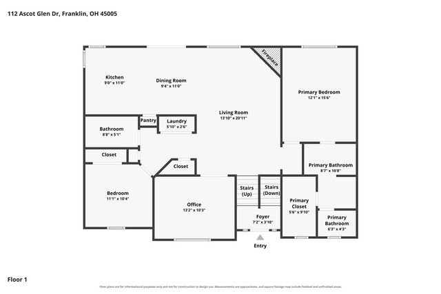 112 Ascot Glen Drive, Franklin Twp, OH 45005