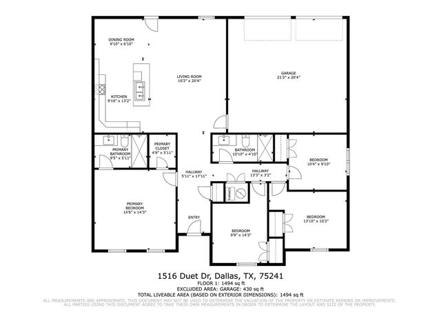 1516 Duet Drive, Dallas, TX 75241