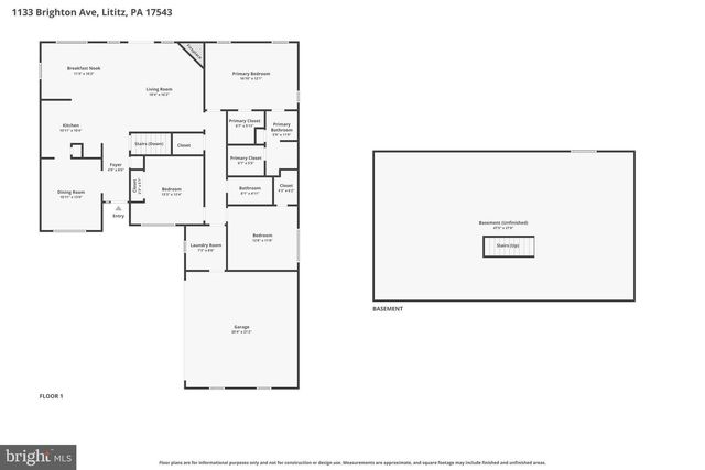 1133 BRIGHTON AVE, Lititz, PA 17543