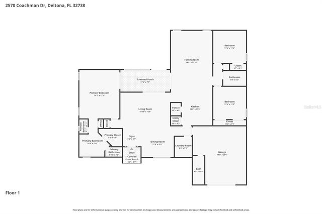 2570 COACHMAN DRIVE, Deltona, FL 32738
