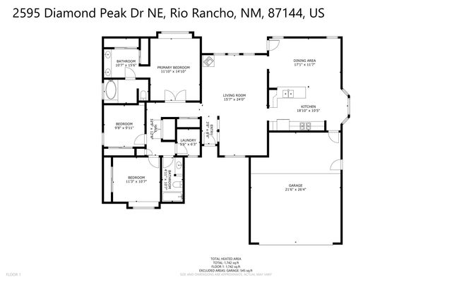 2595 Diamond Peak Drive NE, Rio Rancho, NM 87144