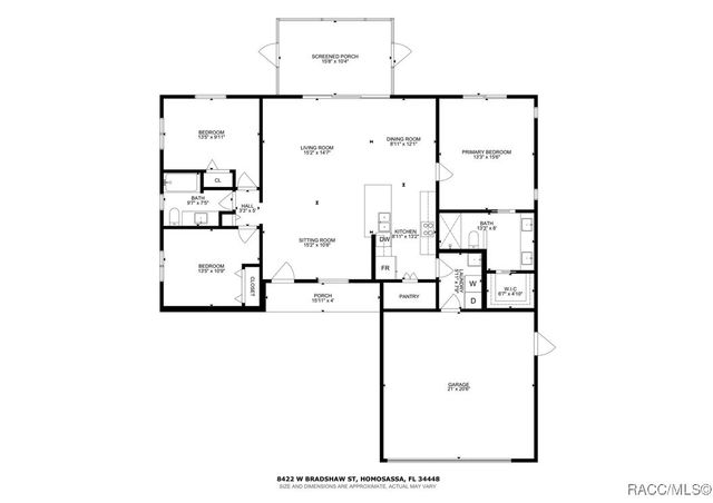 8422 W Bradshaw Street, Homosassa, FL 34448