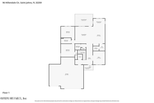 96 HILLENDALE Circle, St. Johns, FL 32259