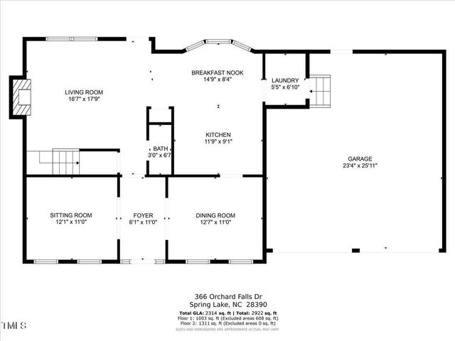 366 Orchard Falls Drive, Spring Lake, NC 28390