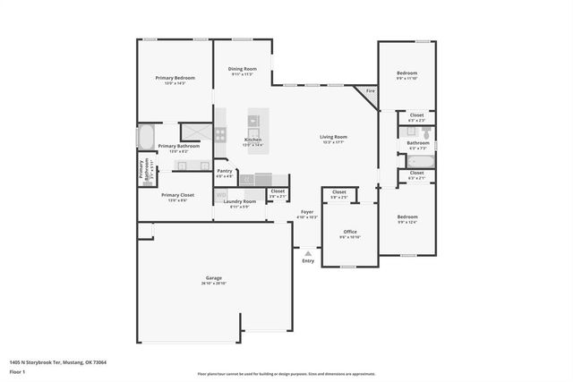 1405 N Storybrook Terrace, Mustang, OK 73064