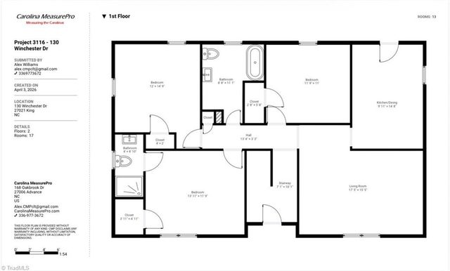 130 Winchester Drive, King, NC 27021