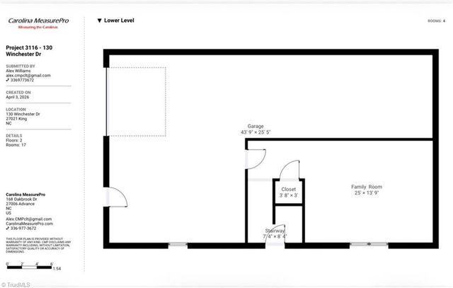130 Winchester Drive, King, NC 27021