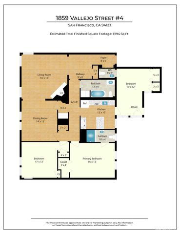 1859 Vallejo Street 4, San Francisco, CA 94123
