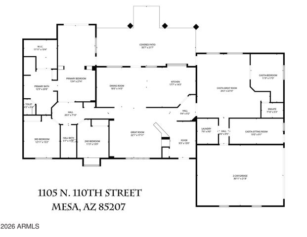 1105 N 110TH Street, Mesa, AZ 85207