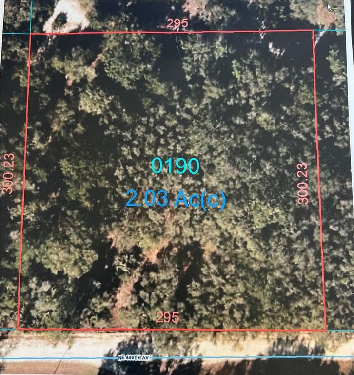 Image 1 of property listing at 0000 NE 440 AVENUE, Old Town, FL 32680