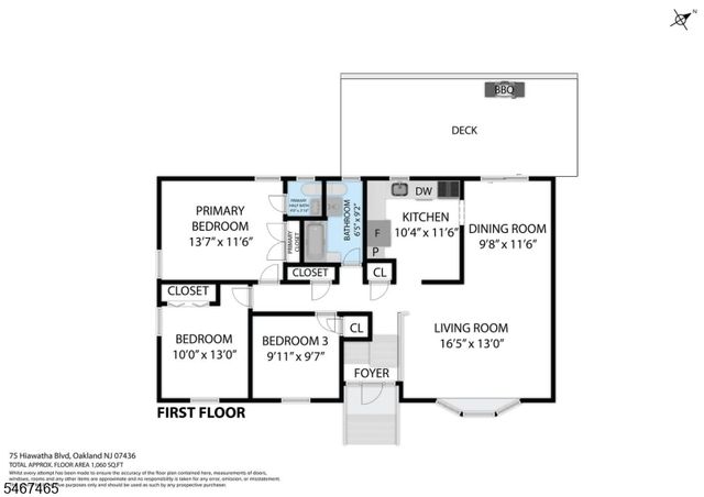 75 Hiawatha Blvd, Oakland Boro, NJ 07436