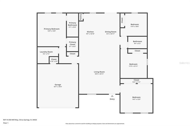 9571 N OLD MILL WAY, Citrus Springs, FL 34433
