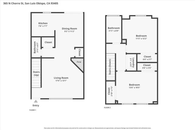 365 N Chorro, San Luis Obispo, CA 93405