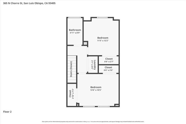 365 N Chorro, San Luis Obispo, CA 93405