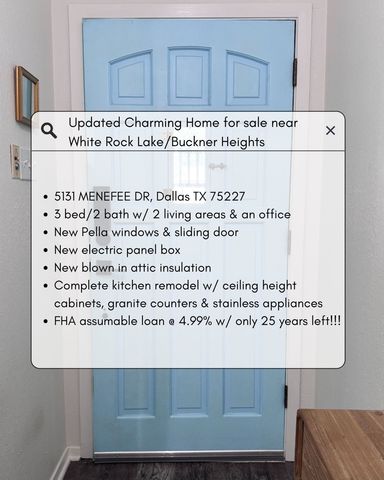 5131 Menefee Drive, Dallas, TX 75227