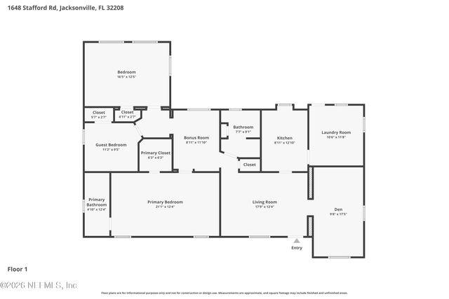 1648 STAFFORD Road, Jacksonville, FL 32208