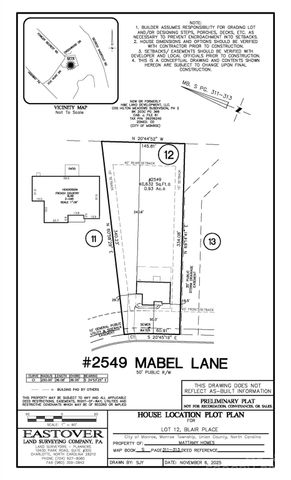 2549 Mabel Lane, Monroe, NC 28110
