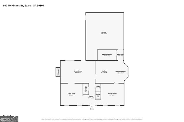 607 McKinnes Branch, Evans, GA 30809