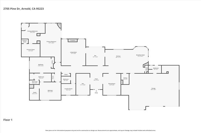 2705 Pine Drive, Arnold, CA 95223