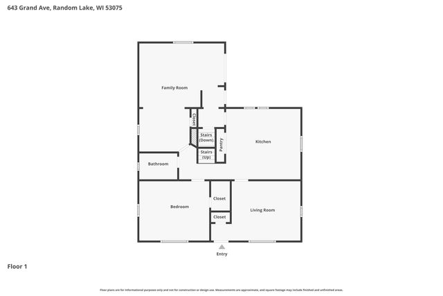 643 Grand AVENUE, Random Lake, WI 53075