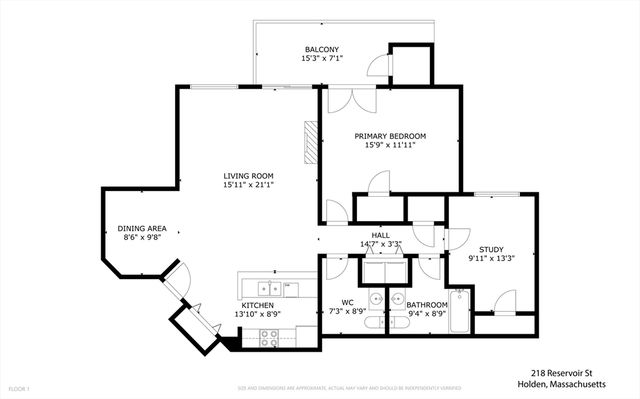 218 Reservoir St 103, Holden, MA 01520