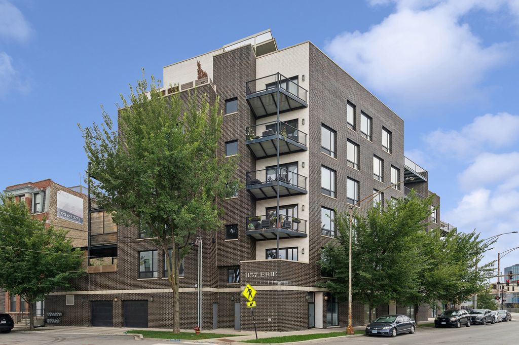 1157 W Erie Street 3W, Chicago, IL 60642 — exterior