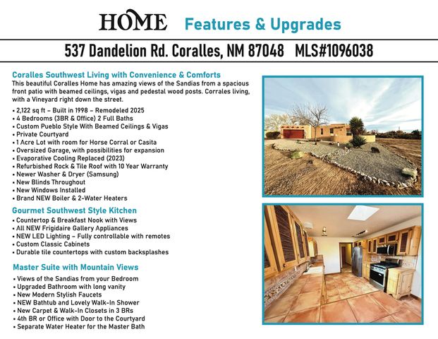 537 Dandelion Road, Corrales, NM 87048