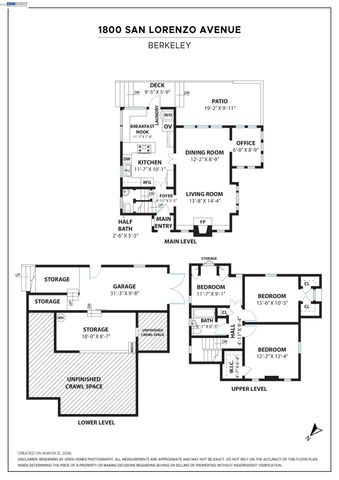 1800 SAN LORENZO AVENUE, Berkeley, CA 94707