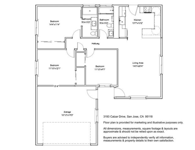 3193 Calzar Drive, San Jose, CA 95118