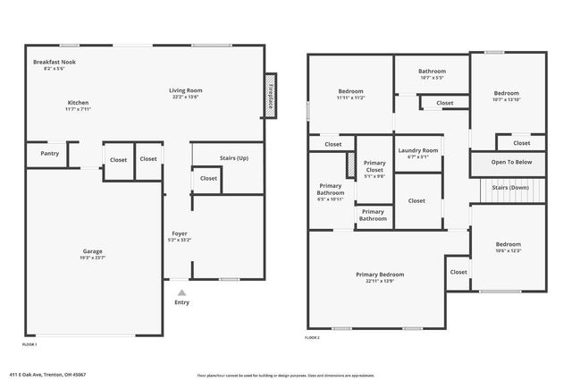 411 E Oak Avenue, Trenton, OH 45067