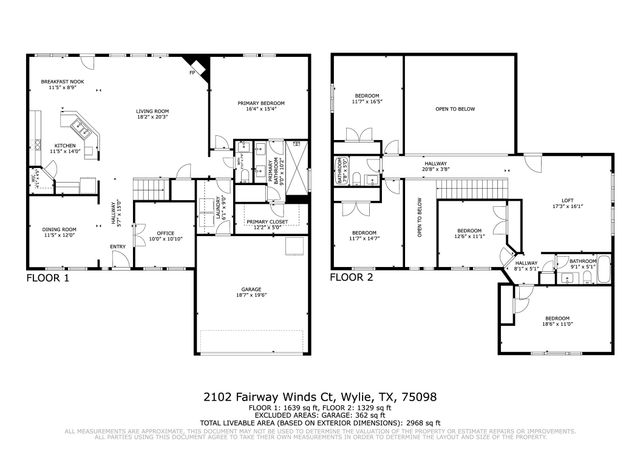 2102 Fairway Winds Court, Wylie, TX 75098