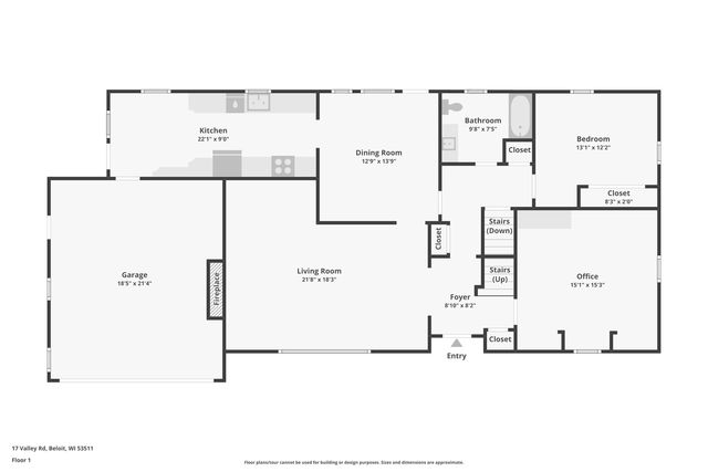 17 E Valley ROAD, Beloit, WI 53511