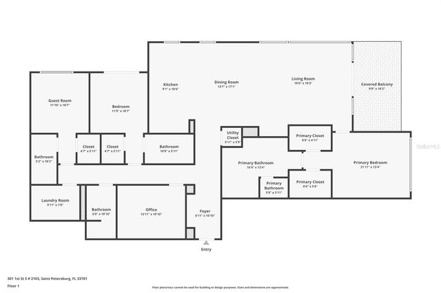 301 1ST STREET S 2103, St Petersburg, FL 33701