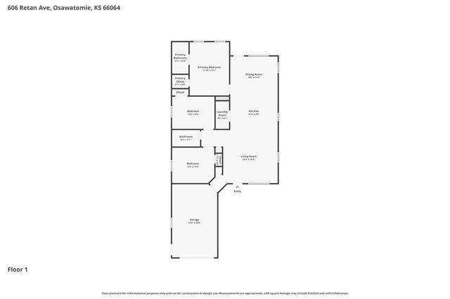 606 Retan Avenue, Osawatomie, KS 66064