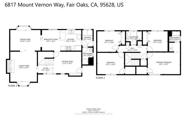 6817 Mount Vernon Way, Fair Oaks, CA 95628