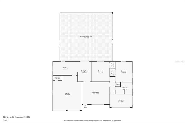 1525 LEVERN STREET, Clearwater, FL 33755