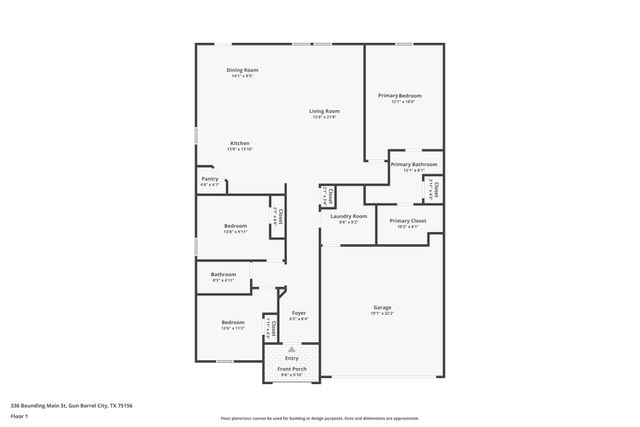 336 Bounding Main Street, Gun Barrel City, TX 75156