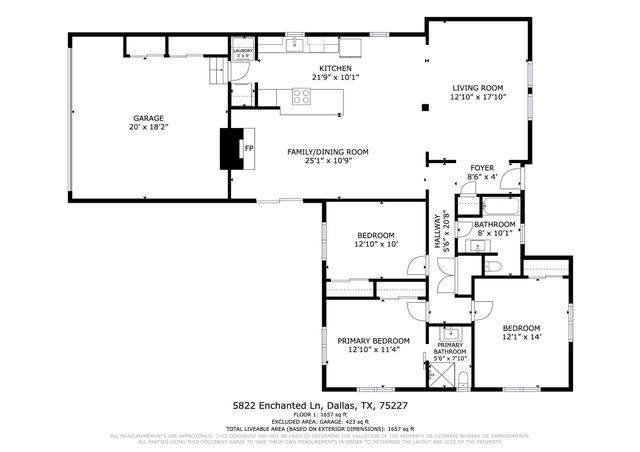 5822 Enchanted Lane, Dallas, TX 75227