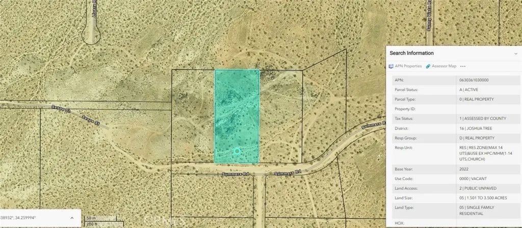 60752 Summers, Landers, CA 92285