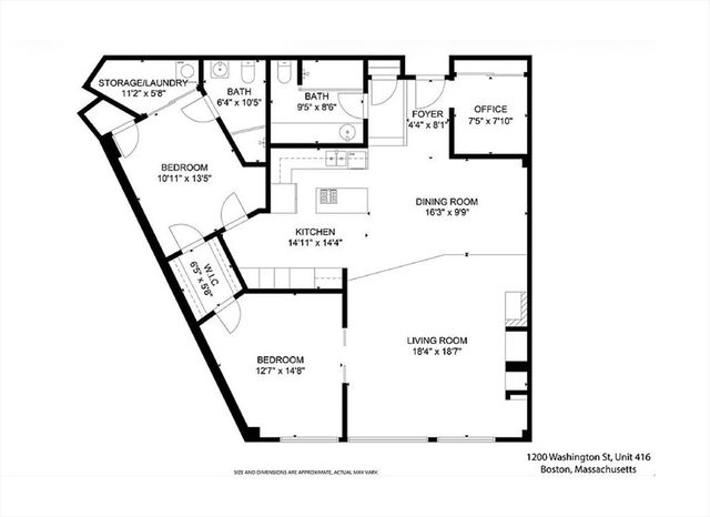 1200 Washington St 416, Boston, MA 02118