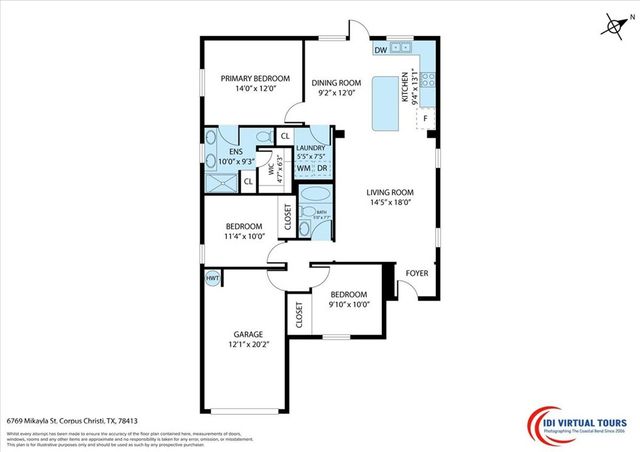 6769 Mikayla St, Corpus Christi, TX 78413