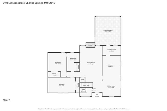 2401 SW Stonecreek Court, Blue Springs, MO 64015