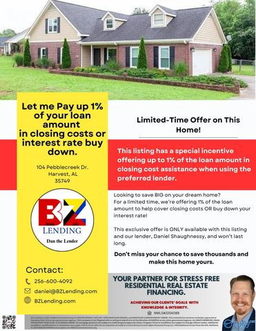 104 Pebblecreek Drive, Harvest, AL 35749