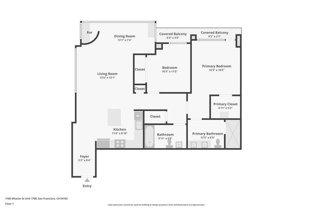 1160 Mission Street 1708, San Francisco, CA 94103