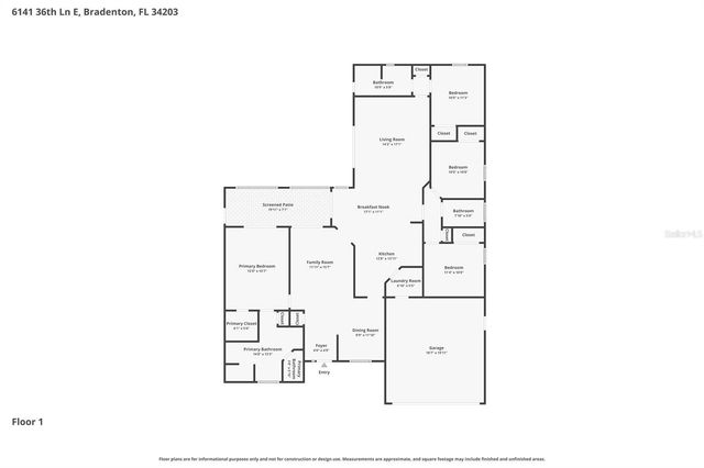6141 36TH LANE E, Bradenton, FL 34203