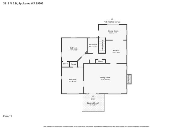 3818 N E St, Spokane, WA 99205