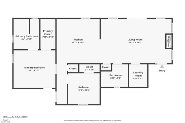 400 Pioneer RD, Suffolk, VA 23437